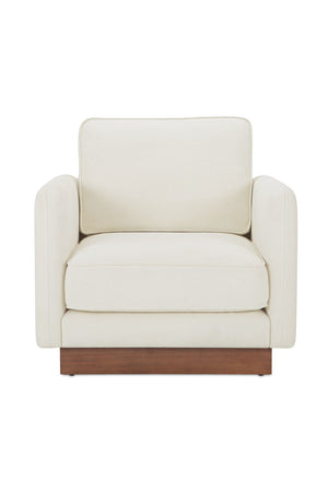   Modern European furniture - White Upholstered Accent Chair - www.oroa.com | Oroa.com
