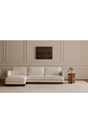   Modern European furniture - White Left Sectional Sofa - www.oroa.com | Oroa.com