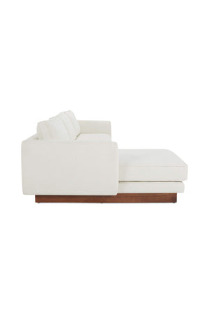   Modern European furniture - White Left Sectional Sofa - www.oroa.com | Oroa.com