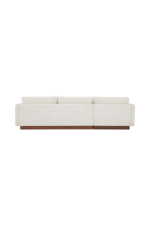  Modern European furniture - White Left Sectional Sofa - www.oroa.com | Oroa.com