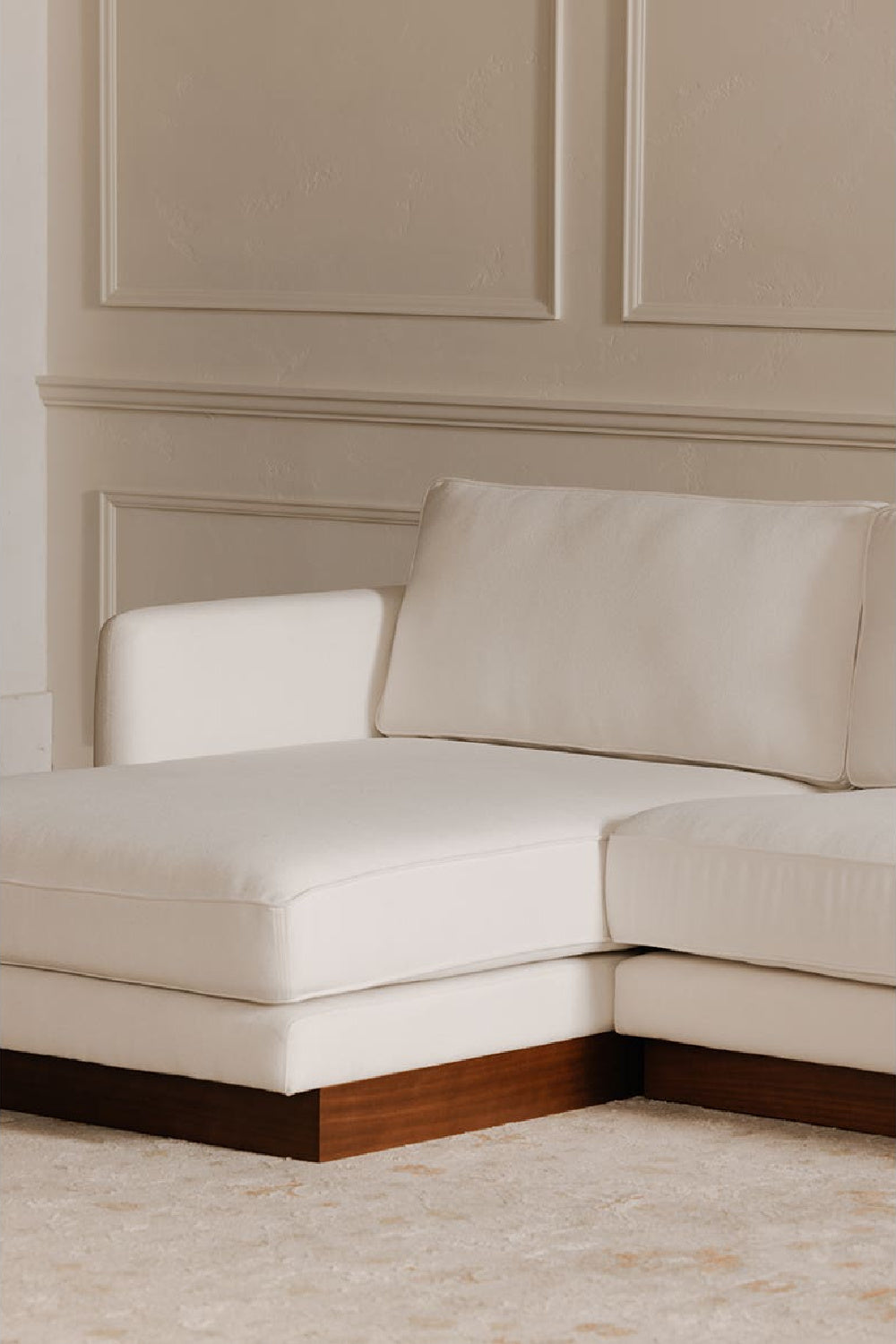   Modern European furniture - White Left Sectional Sofa - www.oroa.com | Oroa.com