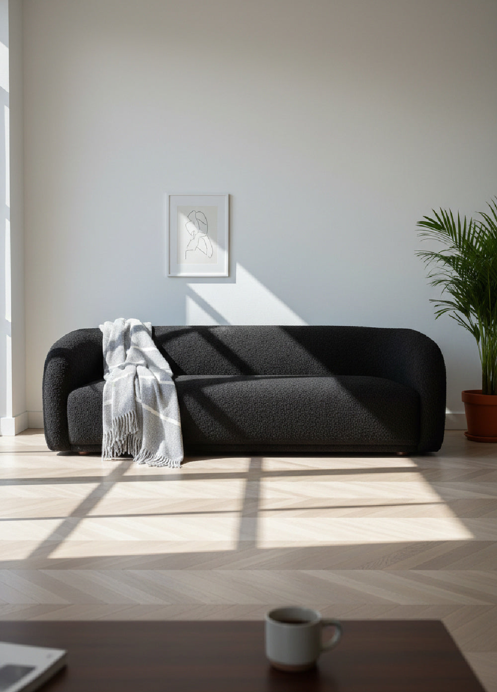 Modern European furniture - Curved Back Sofa - www.oroa.com