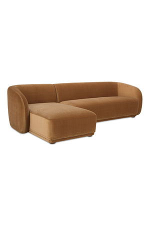 Curved Back Sectional Sofa | Novi Living Faye | Oroa.com