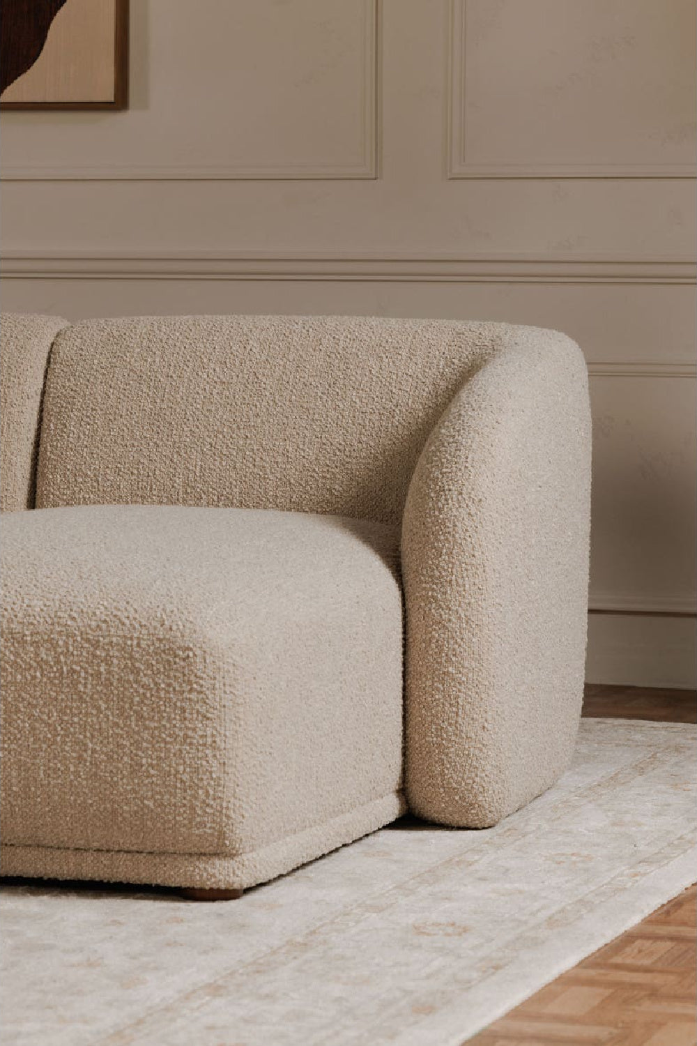 Curved Back Sectional Sofa | Novi Living Faye | Oroa.com