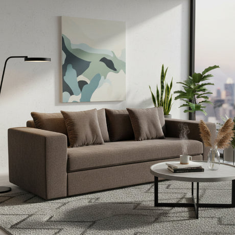 Modern European furniture - Dark Upholstered Sleeper Sofa - www.oroa.com