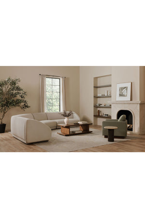 Modern European furniture - Gray Modular Lounge Chair - www.oroa.com