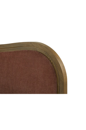 Modern European furniture - Brown Wave Headboard Bed - www.oroa.com