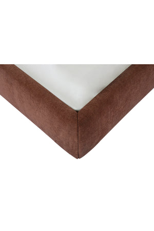 Modern European furniture - Brown Wave Headboard Bed - www.oroa.com
