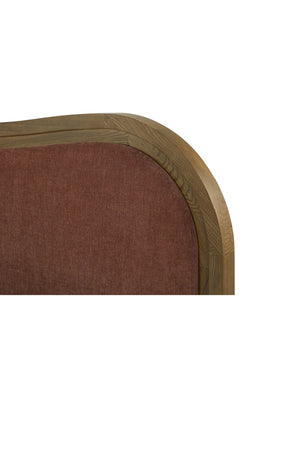 Modern European furniture - Brown Wave Headboard Bed - www.oroa.com