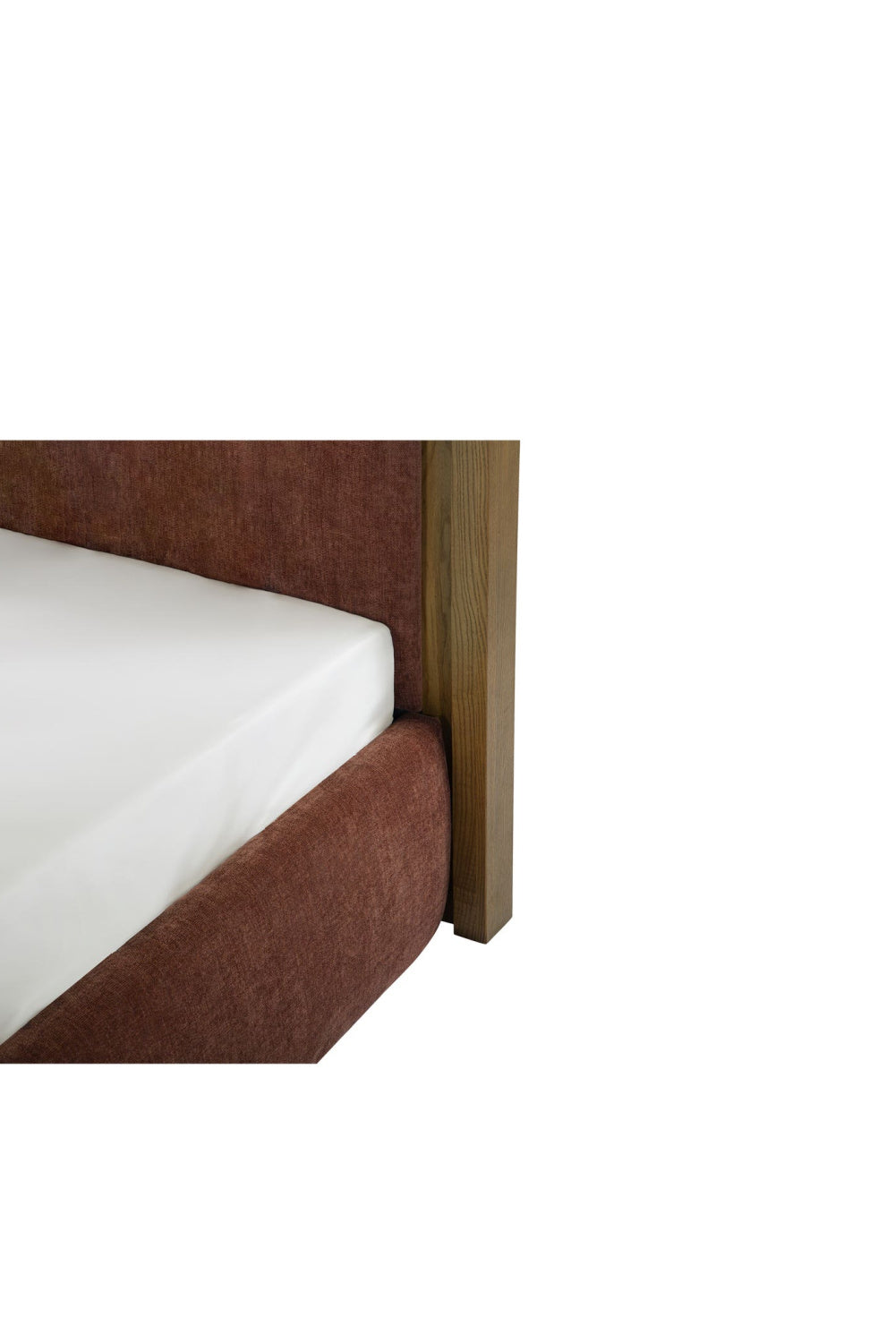 Modern European furniture - Brown Wave Headboard Bed - www.oroa.com
