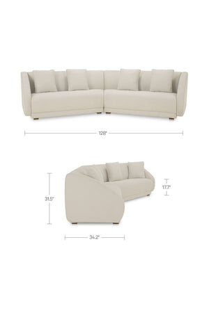   Modern European furniture - Contemporary Modular 2-Piece Sofa - www.oroa.com | Oroa.com