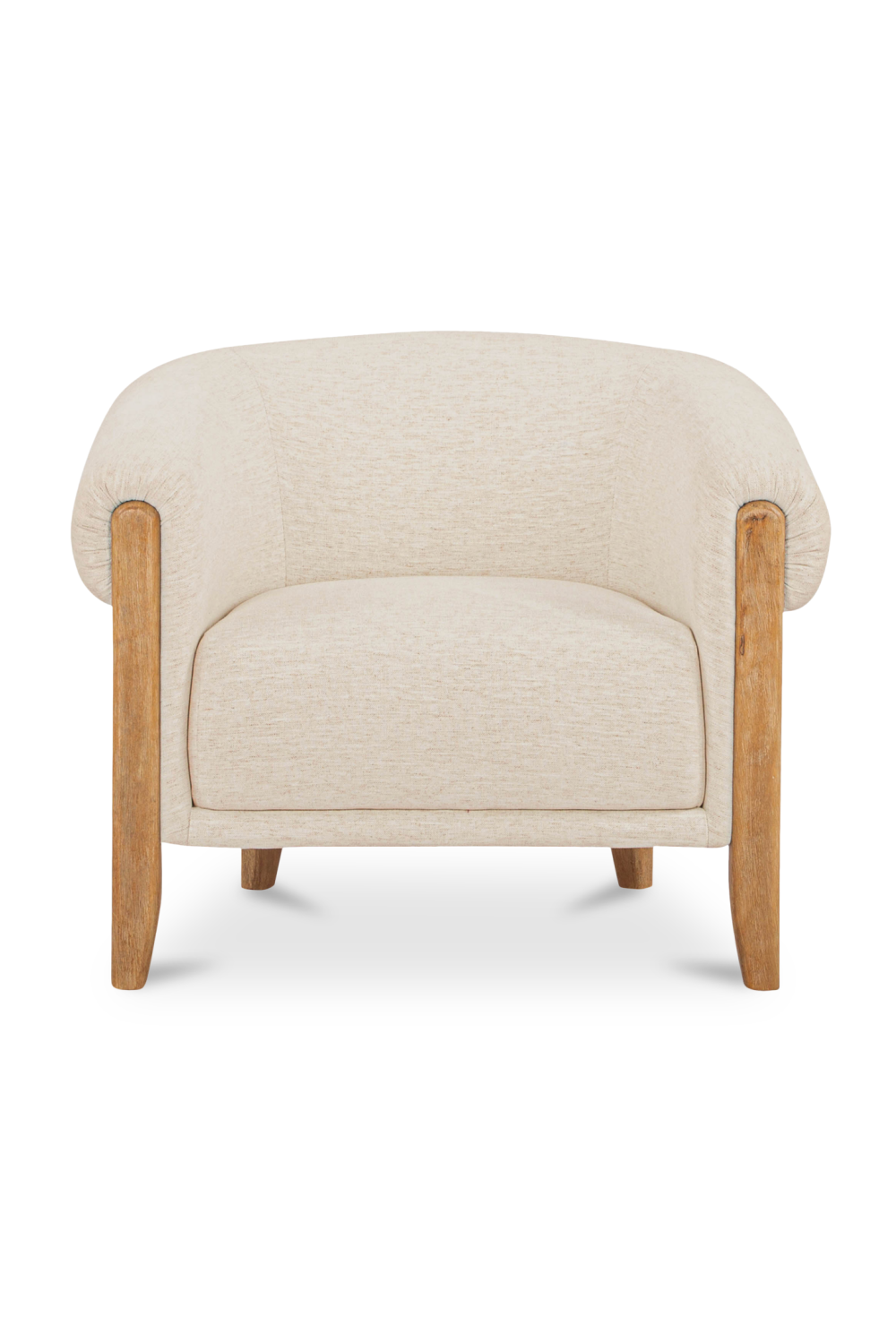 White Tub-Style Accent Chair | Novi Living Jones | Oroa.com