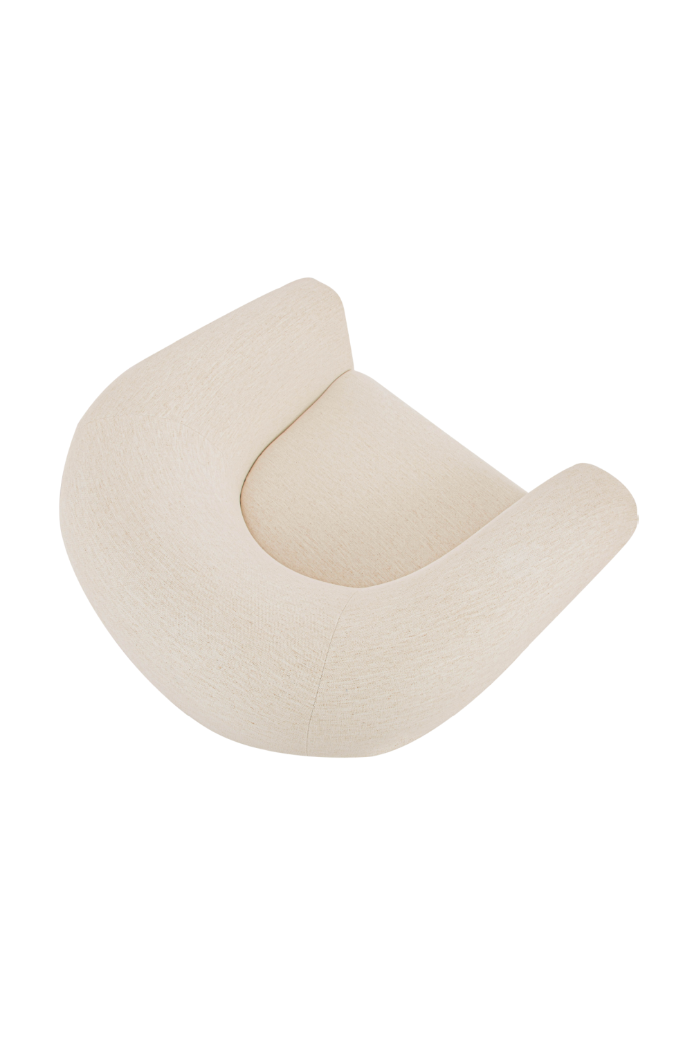 White Tub-Style Accent Chair | Novi Living Jones | Oroa.com