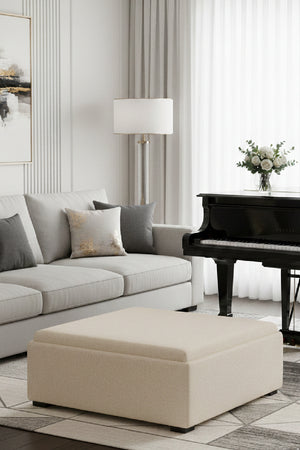   Modern European furniture - Square Tray Storage Ottoman - www.oroa.com | Oroa.com