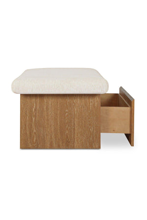   Modern European furniture - Chenille Storage Bench - www.oroa.com | Oroa.com