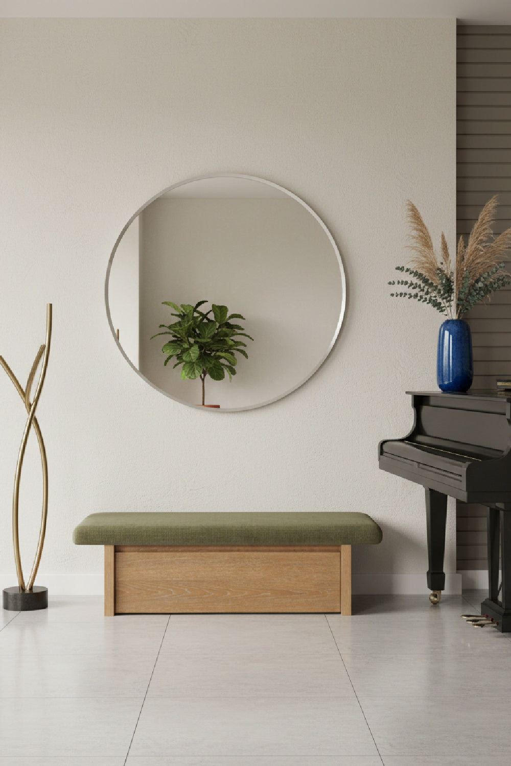   Modern European furniture - Chenille Storage Bench - www.oroa.com | Oroa.com