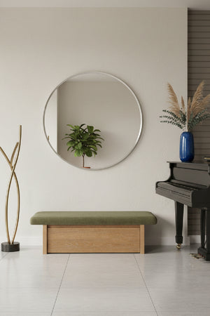   Modern European furniture - Chenille Storage Bench - www.oroa.com | Oroa.com