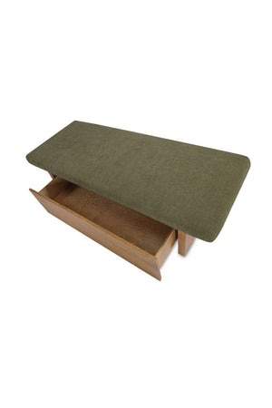   Modern European furniture - Chenille Storage Bench - www.oroa.com | Oroa.com