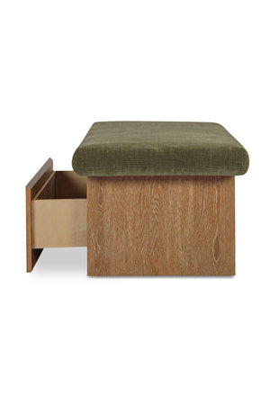  Modern European furniture - Chenille Storage Bench - www.oroa.com | Oroa.com