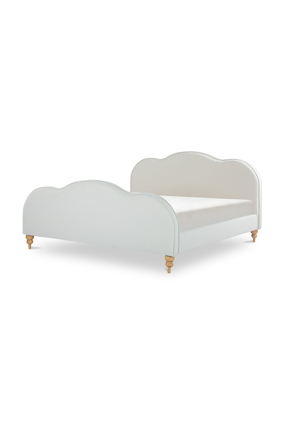   Wavy Design Cream Bed | Oroa.com