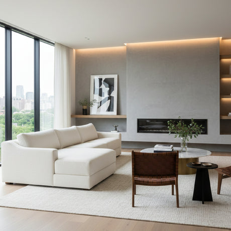 Minimalist Sectional Sofa | Novi Living Farrow