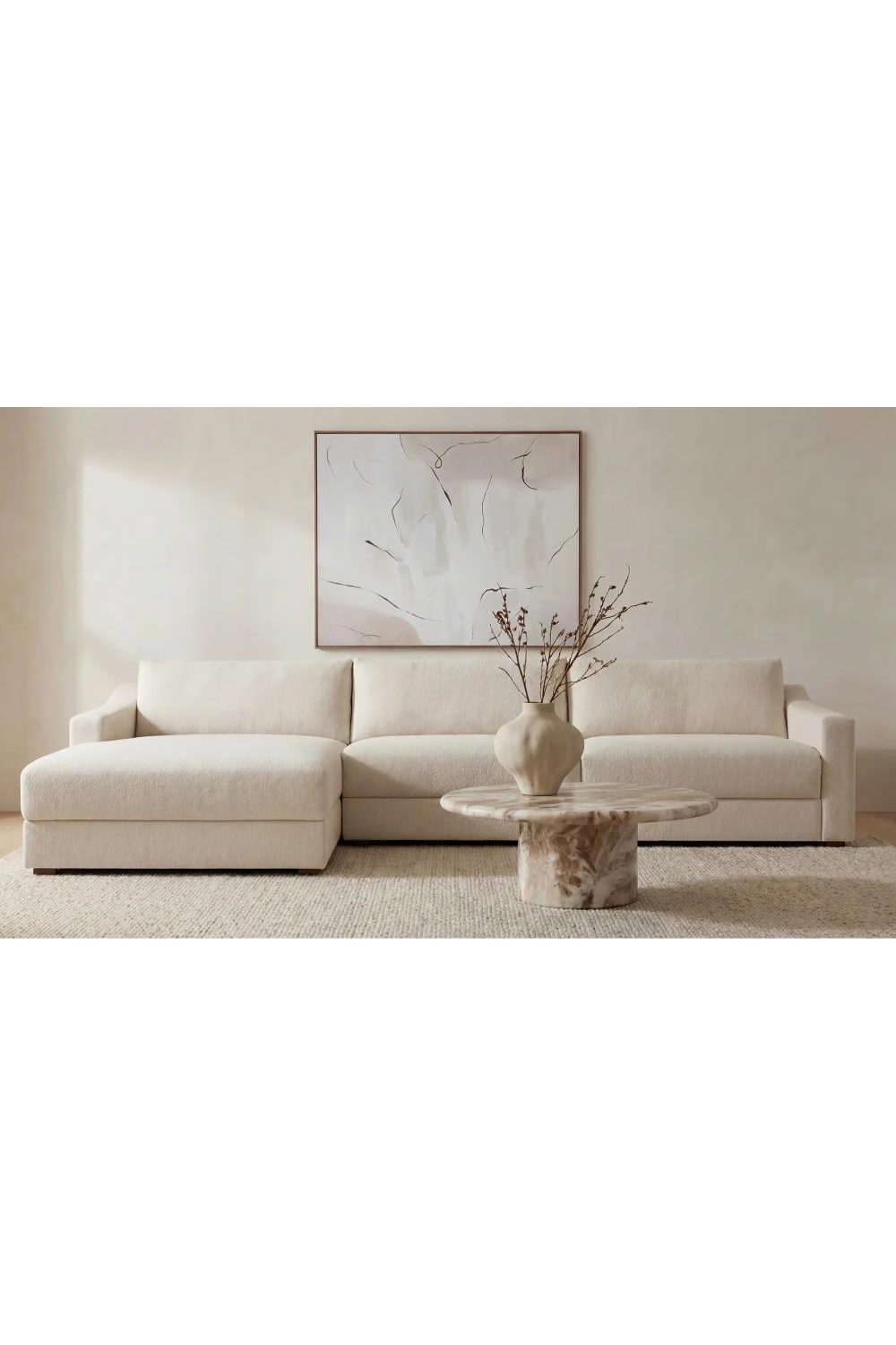 Minimalist Sectional Sofa | Novi Living Farrow | Oroa.com