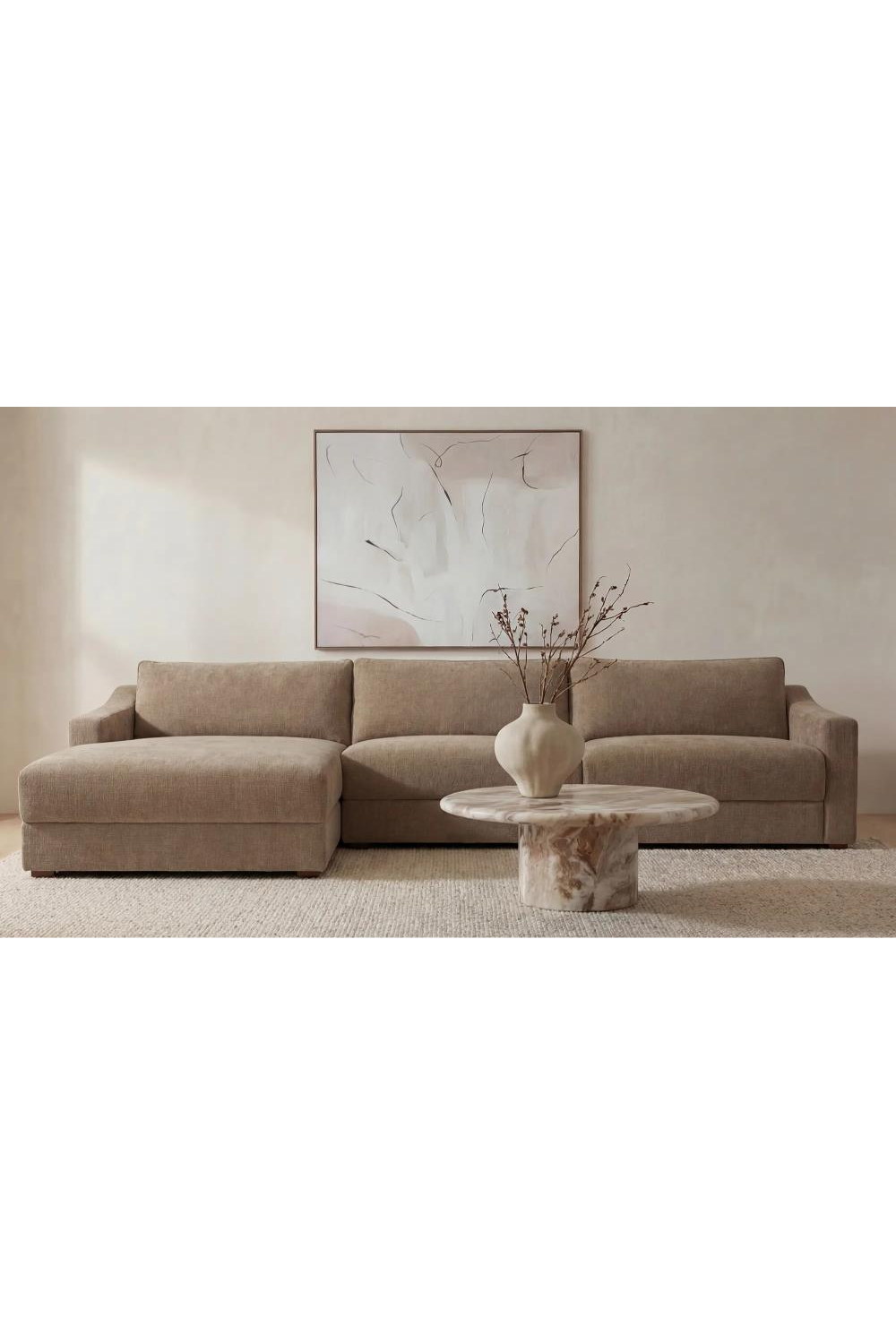 Minimalist Sectional Sofa | Novi Living Farrow | Oroa.com