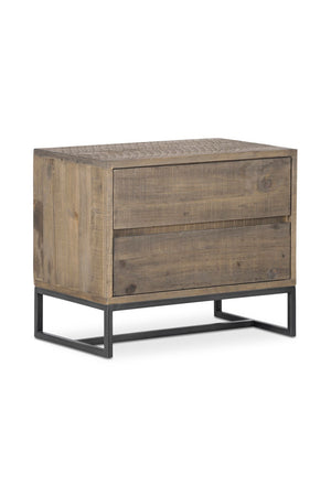 Modern European furniture - Rustic Modern Nightstand - www.oroa.com