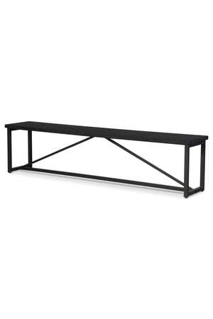 Modern European furniture - Black Pine Wood Bench - www.oroa.com