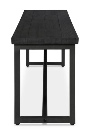 Modern European furniture - Black Pine Wood Bench - www.oroa.com