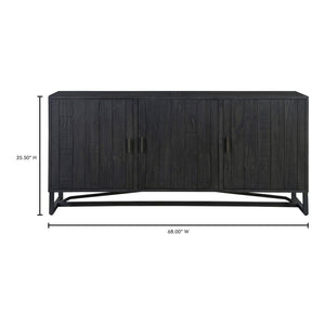 Slatted Pine 3-Door Sideboard | Novi Living Sierra | Oroa.com