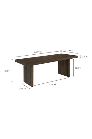  Modern European furniture - Matte Pine Dining Table - www.oroa.com | Oroa.com