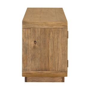Rustic Pine 4-Door Media Cabinet | Novi Living Monterey | Oroa.com