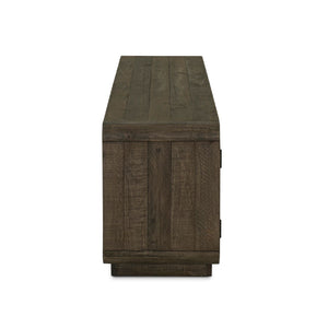 Rustic Pine 4-Door Media Cabinet | Novi Living Monterey | Oroa.com