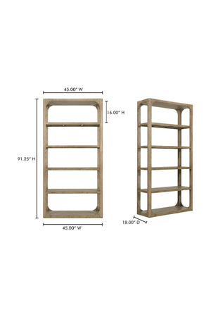 Modern European furniture - Pine Wood Bookshelf - www.oroa.com