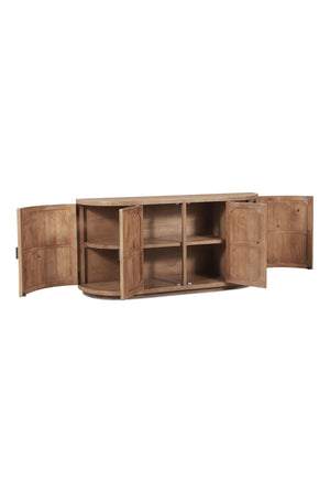Pine Wood 4-Door Sideboard | Novi Living Nicola | Oroa.com