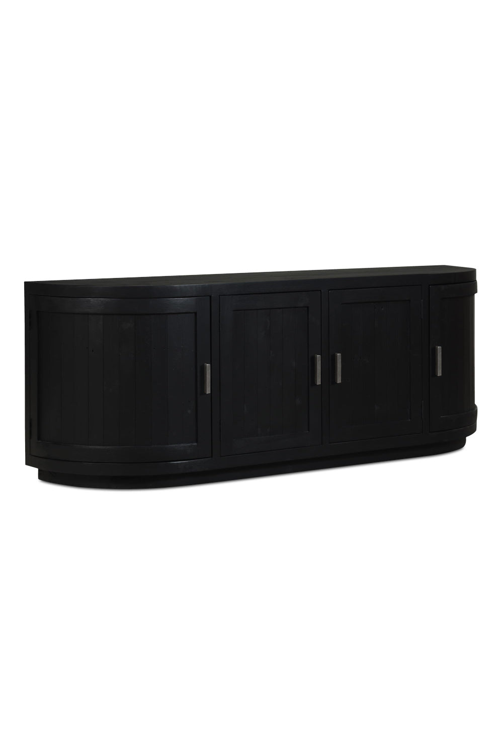 Pine Wood 4-Door Media Cabinet | Novi Living Nicola | Oroa.com