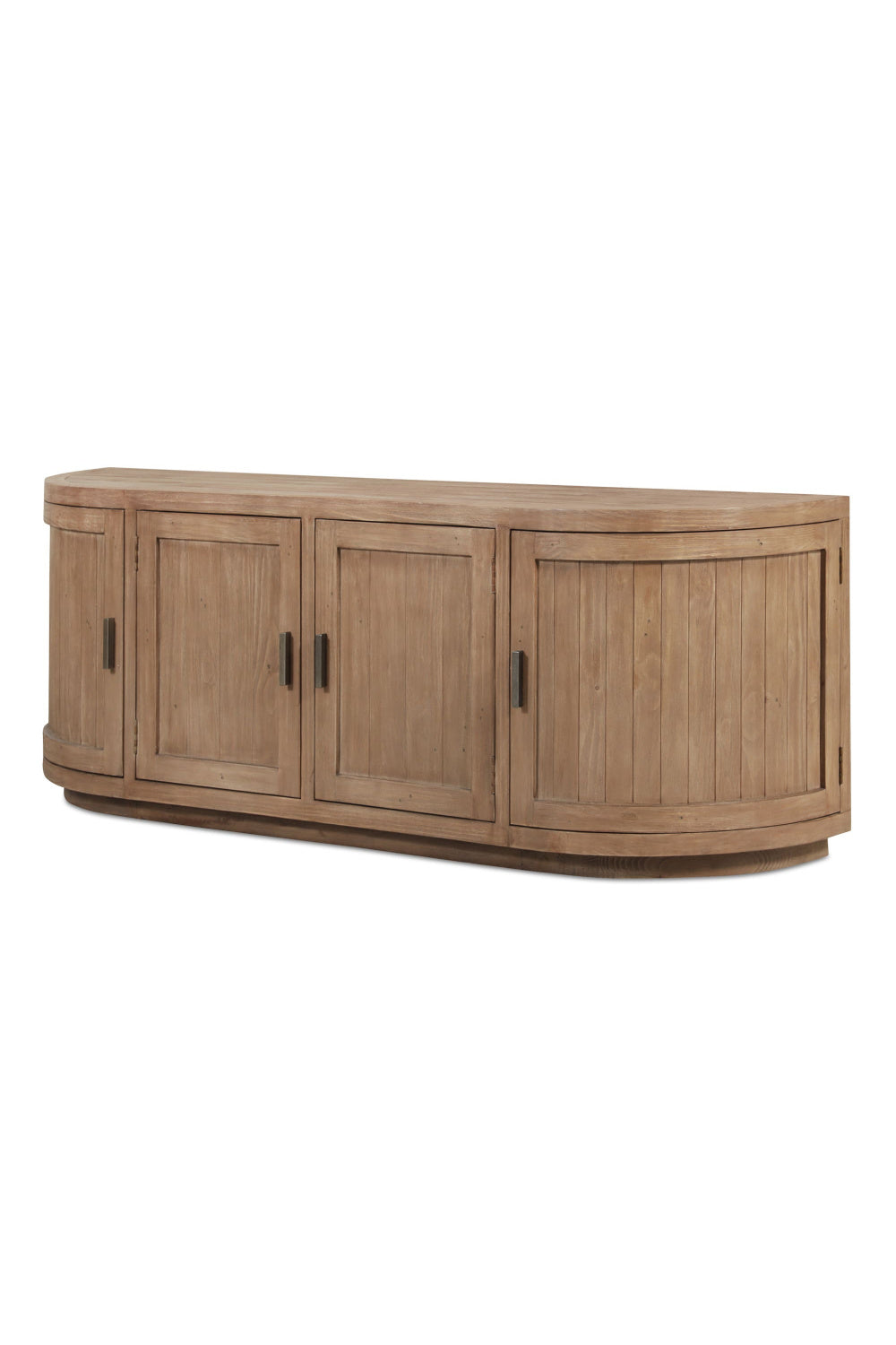 Pine Wood 4-Door Media Cabinet | Novi Living Nicola | Oroa.com