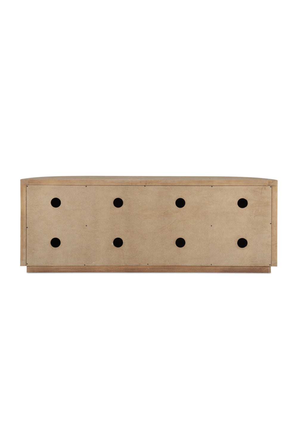 Pine Wood 4-Door Media Cabinet | Novi Living Nicola | Oroa.com