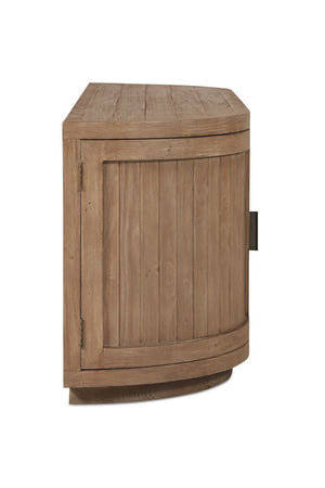 Pine Wood 4-Door Media Cabinet | Novi Living Nicola | Oroa.com