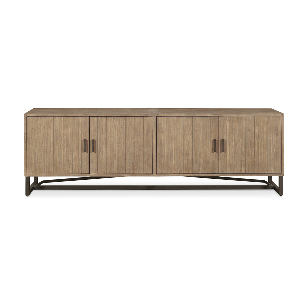 Modern European furniture - Pine Wood 4-Door Media Unit - www.oroa.com