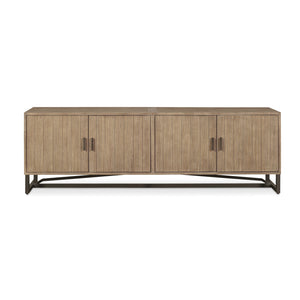 Modern European furniture - Pine Wood 4-Door Media Unit - www.oroa.com