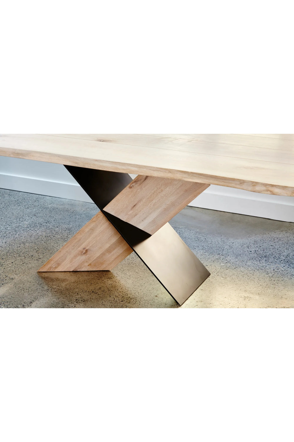 Modern European furniture - White Waxed Oak Dining Table - www.oroa.com