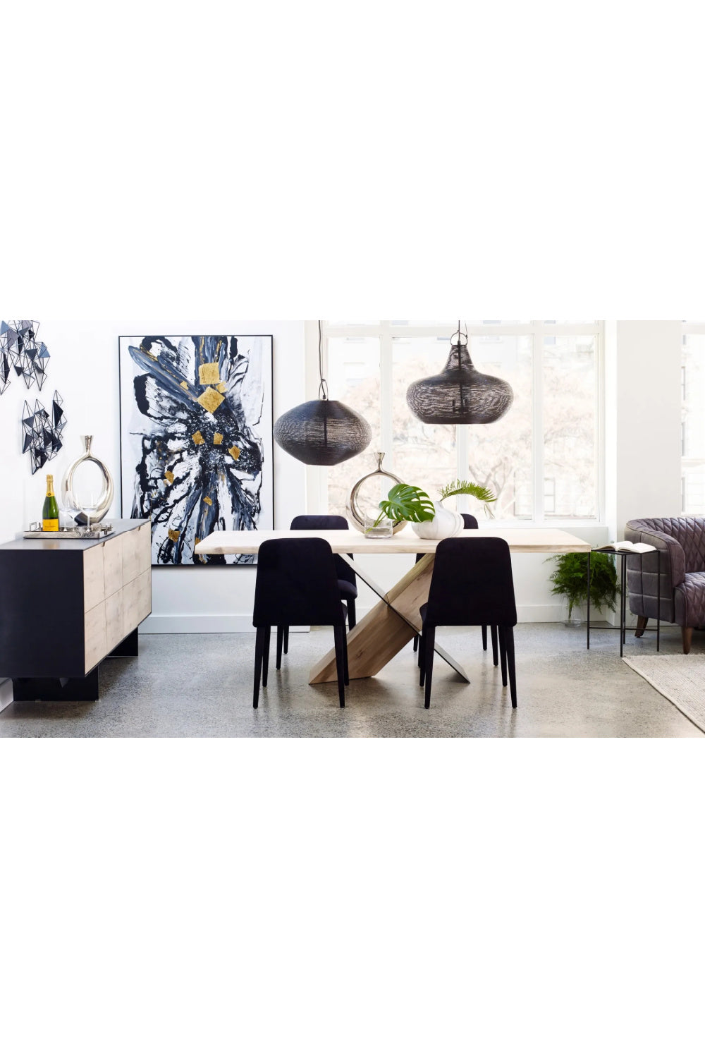 Modern European furniture - White Waxed Oak Dining Table - www.oroa.com