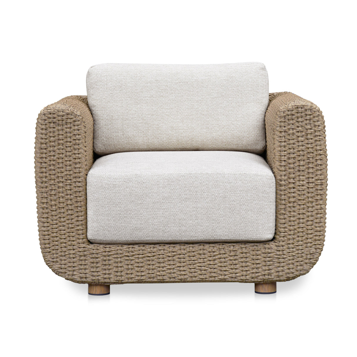 Modern European furniture - Wicker-Look Indoor/Outdoor Accent Chair - www.oroa.com