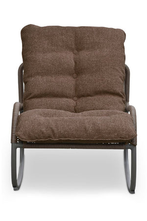 Minimalist Outdoor Wicker Rocking Chair | Novi Living Lyra | Oroa.com