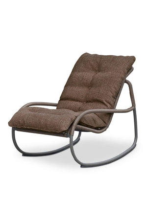 Minimalist Outdoor Wicker Rocking Chair | Novi Living Lyra | Oroa.com