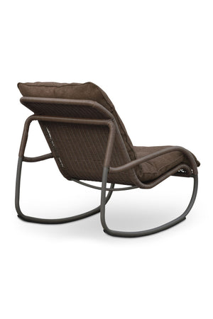 Minimalist Outdoor Wicker Rocking Chair | Novi Living Lyra | Oroa.com