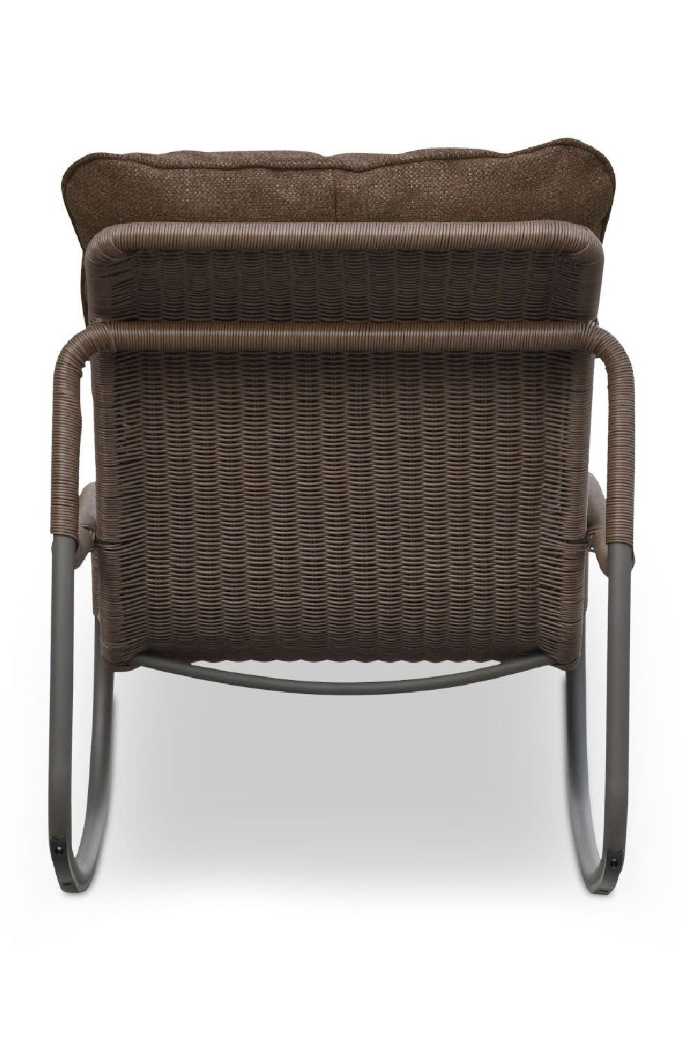Minimalist Outdoor Wicker Rocking Chair | Novi Living Lyra | Oroa.com