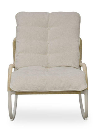 Minimalist Outdoor Wicker Rocking Chair | Novi Living Lyra | Oroa.com